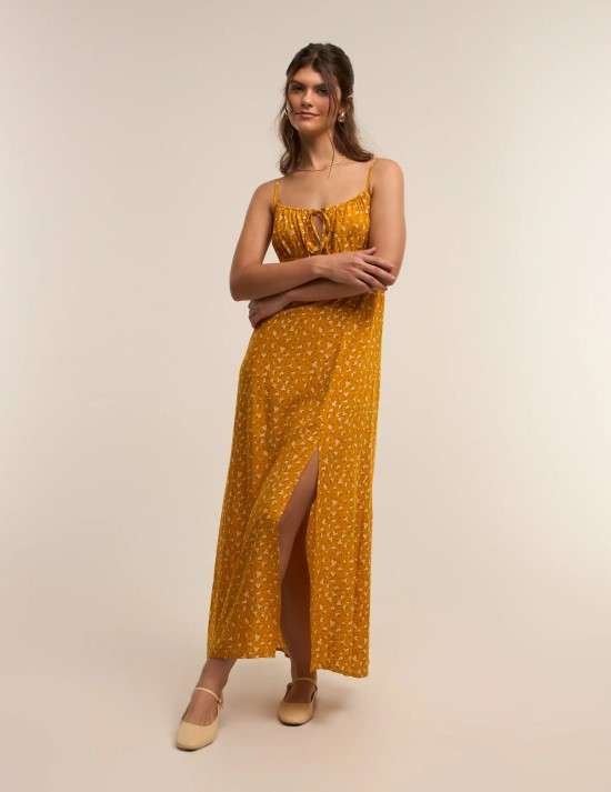 Estilo romântico vestido.