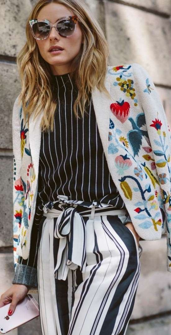Mix de estampas na moda feminina.