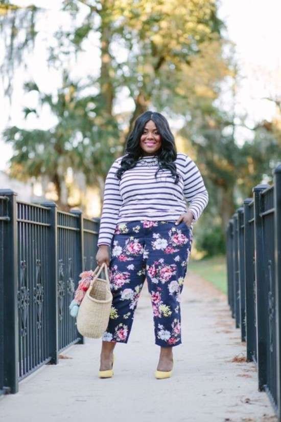 Look listras com floral.